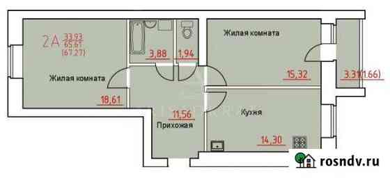 2-комнатная квартира, 67 м², 2/10 эт. на продажу в Череповце Череповец