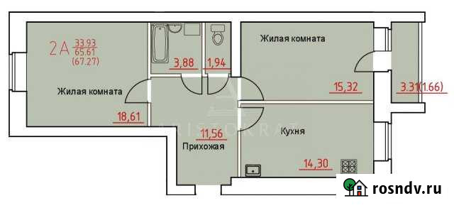 2-комнатная квартира, 67 м², 2/10 эт. на продажу в Череповце Череповец - изображение 1