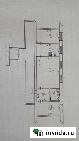 3-комнатная квартира, 64 м², 1/1 эт. на продажу в Петушках Петушки - изображение 1