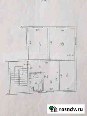 3-комнатная квартира, 57 м², 2/2 эт. на продажу в Ачинске Ачинск