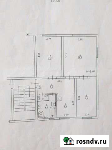 3-комнатная квартира, 57 м², 2/2 эт. на продажу в Ачинске Ачинск - изображение 1