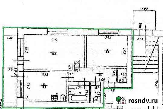 2-комнатная квартира, 45 м², 1/2 эт. на продажу в Себеже Себеж