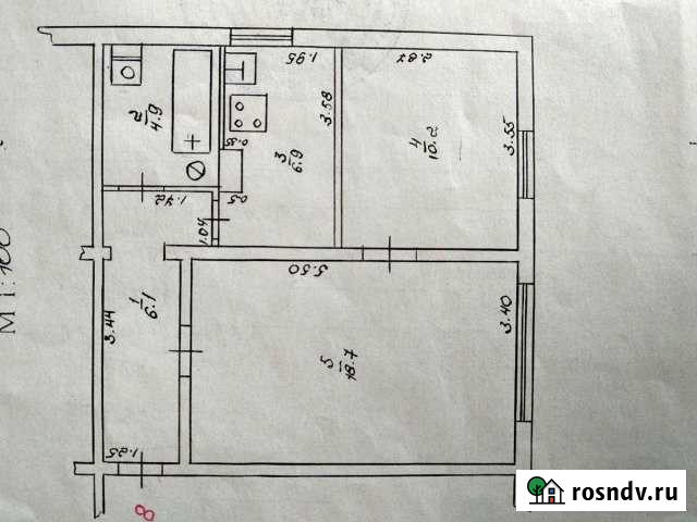 2-комнатная квартира, 46 м², 2/2 эт. на продажу в Лесном Свердловской области Лесной - изображение 1