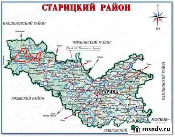 Участок СНТ, ДНП 117000 сот. на продажу в Старице Старица