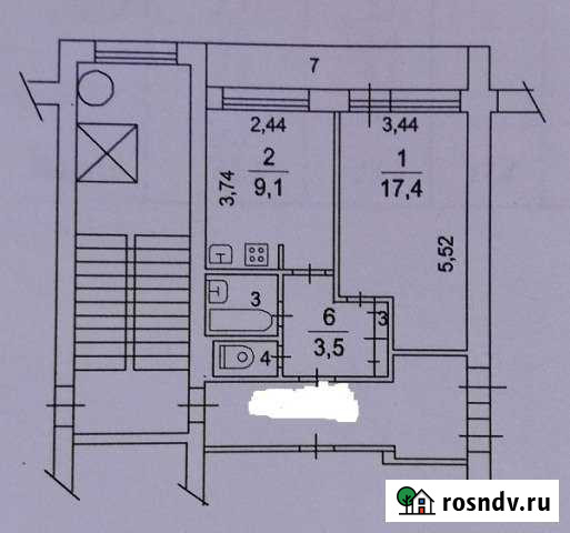 1-комнатная квартира, 36 м², 7/9 эт. на продажу в Пущино Пущино - изображение 1