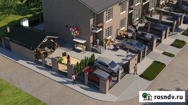 Таунхаус 110 м² на участке 2 сот. на продажу в Яблоновском Яблоновский - изображение 1