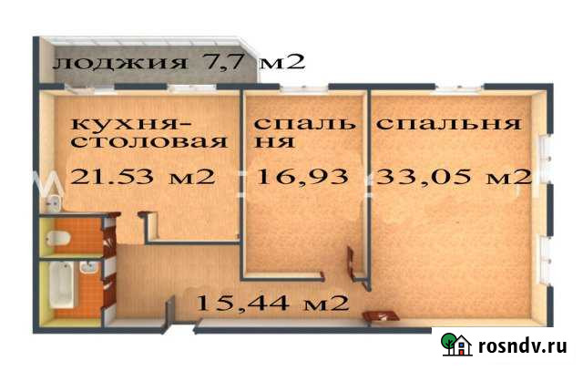 3-комнатная квартира, 93 м², 2/9 эт. на продажу в Арамиле Арамиль - изображение 1