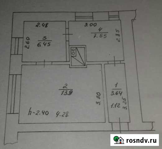 2-комнатная квартира, 31 м², 1/2 эт. на продажу в Буздяке Буздяк - изображение 1