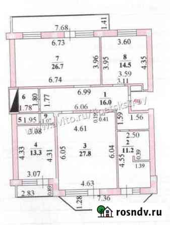 3-комнатная квартира, 115 м², 5/6 эт. на продажу в Липецке Липецк
