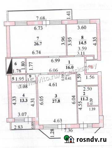 3-комнатная квартира, 115 м², 5/6 эт. на продажу в Липецке Липецк - изображение 1
