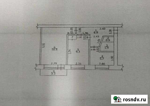 2-комнатная квартира, 42 м², 3/5 эт. на продажу в Северске Северск - изображение 1