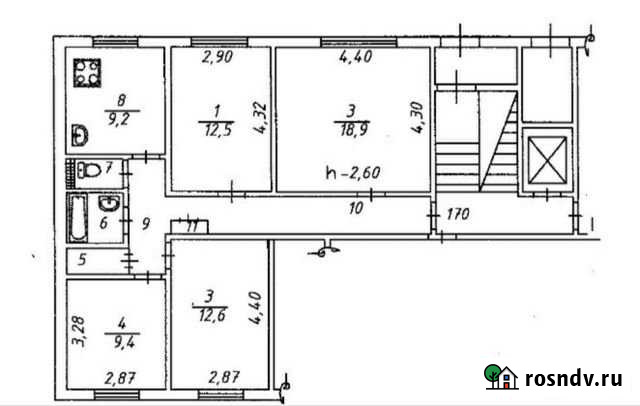 4-комнатная квартира, 81 м², 1/9 эт. на продажу в Братске Братск - изображение 1