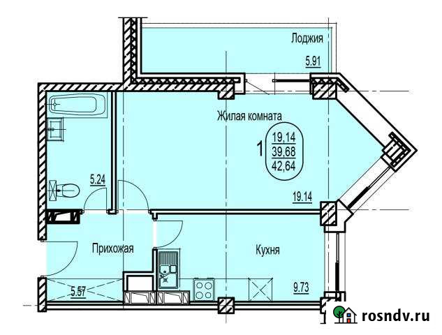 1-комнатная квартира, 42 м², 4/5 эт. на продажу в Волжском Волгоградской области Волжский - изображение 1