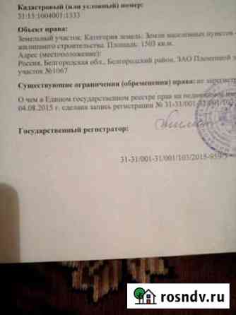 Участок ИЖС 15 сот. на продажу в Разумном Разумное