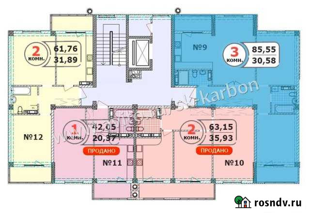 3-комнатная квартира, 85 м², 4/8 эт. на продажу в Севастополе Севастополь - изображение 1