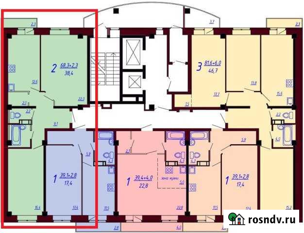 2-комнатная квартира, 69 м², 4/12 эт. на продажу в Абакане Абакан - изображение 1