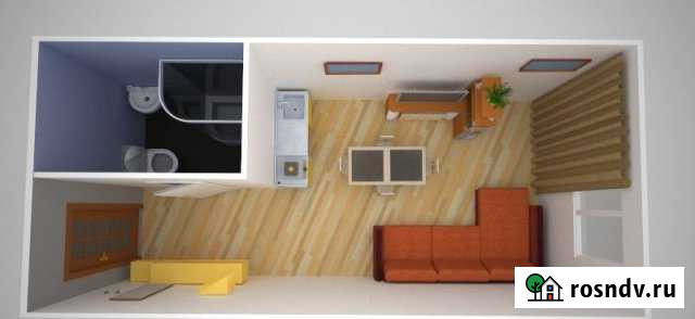 Квартира-студия, 23 м², 2/2 эт. в аренду на длительный срок в Киевском Московской области Киевский - изображение 1