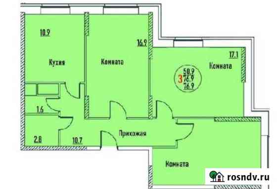 3-комнатная квартира, 76 м², 1/17 эт. на продажу в Дмитрове Дмитров