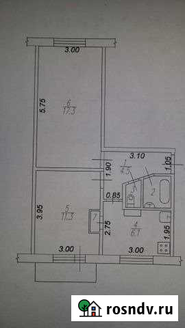 Комната 42 м² в 2-ком. кв., 4/5 эт. на продажу в Новомичуринске Новомичуринск - изображение 1