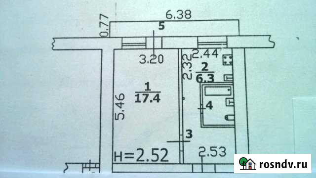1-комнатная квартира, 32 м², 1/9 эт. на продажу в Истре Истра - изображение 1