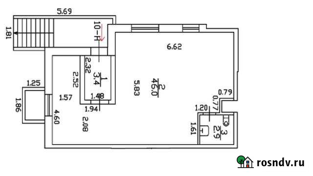 Помещение свободного назначения, 52.3 кв.м. Свердлова - изображение 1