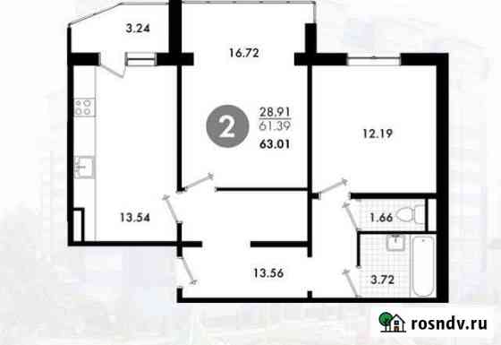 2-комнатная квартира, 63 м², 2/10 эт. на продажу в Брянске Брянск
