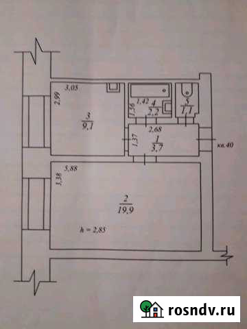 1-комнатная квартира, 36 м², 2/3 эт. на продажу в Белоярском Ханты-Мансийского АО Белоярский - изображение 1