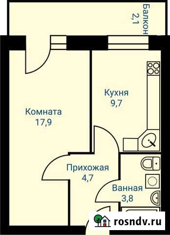 1-комнатная квартира, 33 м², 2/10 эт. в аренду на длительный срок в Заречном Свердловской области Заречный - изображение 1