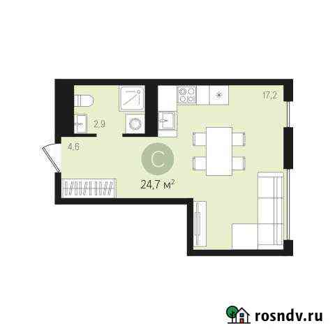 Квартира-студия, 24 м², 2/9 эт. на продажу в Екатеринбурге Екатеринбург