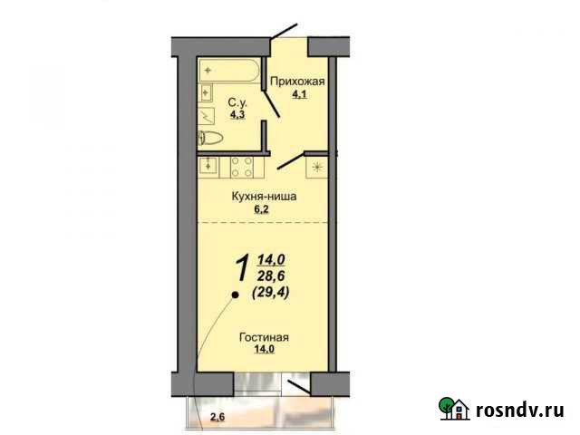 1-комнатная квартира, 29 м², 3/14 эт. на продажу в Кирове Киров - изображение 1