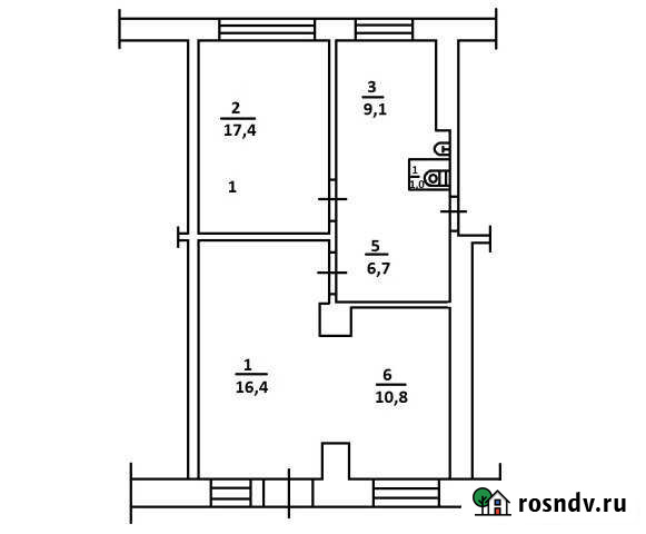 Нежилое помещение, 61.4 кв.м. Ленинск-Кузнецкий - изображение 1