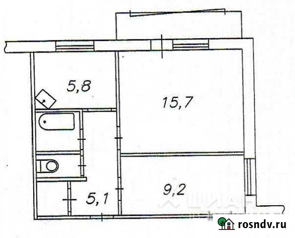 2-комнатная квартира, 41 м², 7/9 эт. на продажу в Усть-Илимске Усть-Илимск - изображение 1