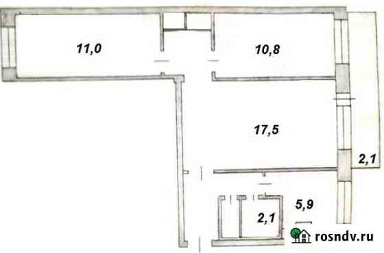 3-комнатная квартира, 60 м², 1/5 эт. на продажу в Краснокаменске Забайкальского края Краснокаменск
