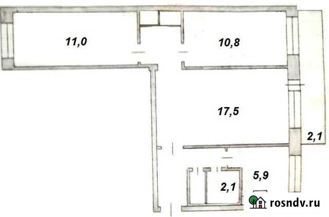 3-комнатная квартира, 60 м², 1/5 эт. на продажу в Краснокаменске Забайкальского края Краснокаменск - изображение 1