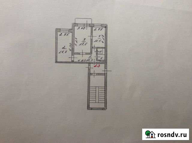 2-комнатная квартира, 61 м², 3/5 эт. на продажу в Бежецке Бежецк - изображение 1