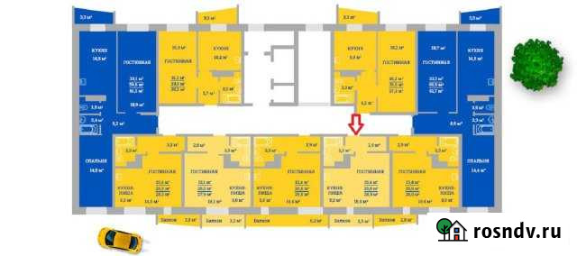 Квартира-студия, 29 м², 10/16 эт. на продажу в Чебоксарах Чебоксары - изображение 1