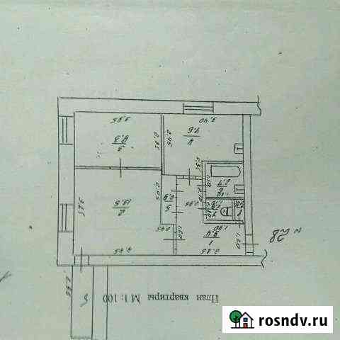 2-комнатная квартира, 42 м², 1/3 эт. на продажу в Рославле Рославль