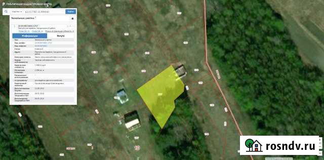 Участок СНТ, ДНП 11 сот. на продажу в Кондопоге Кондопога - изображение 1