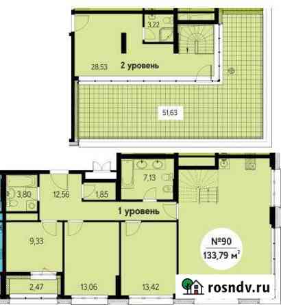 4-комнатная квартира, 133 м², 10/11 эт. на продажу в Обнинске Обнинск