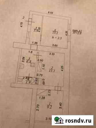 3-комнатная квартира, 55 м², 1/2 эт. на продажу в Касимове Касимов