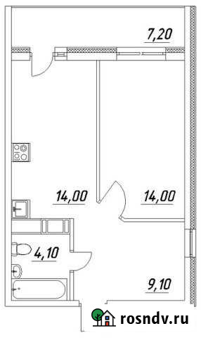 1-комнатная квартира, 44 м², 6/16 эт. на продажу в Петрозаводске Петрозаводск - изображение 1