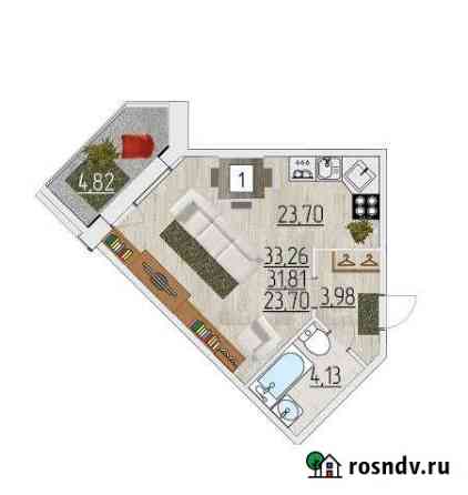 Квартира-студия, 33 м², 14/19 эт. на продажу в Улан-Удэ Улан-Удэ