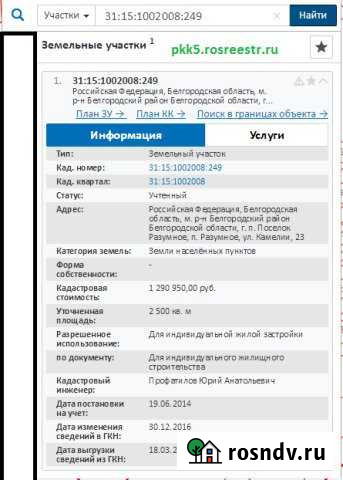 Участок ИЖС 25 сот. на продажу в Разумном Разумное - изображение 1