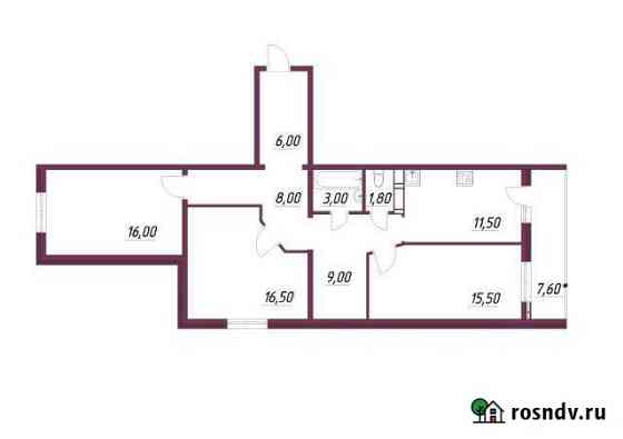 3-комнатная квартира, 91 м², 4/16 эт. на продажу в Петрозаводске Петрозаводск