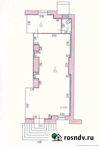 Торговое помещение, 62.2 кв.м. Барнаул - изображение 1