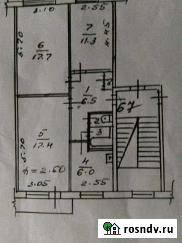 3-комнатная квартира, 63 м², 2/5 эт. на продажу в Ачинске Ачинск - изображение 1