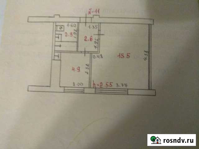 1-комнатная квартира, 26 м², 2/2 эт. на продажу в Медвежьегорске Медвежьегорск - изображение 1