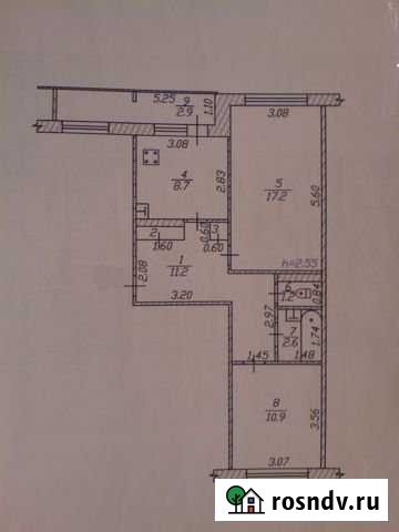 2-комнатная квартира, 55 м², 3/5 эт. на продажу в Ишлеях Ишлеи - изображение 1