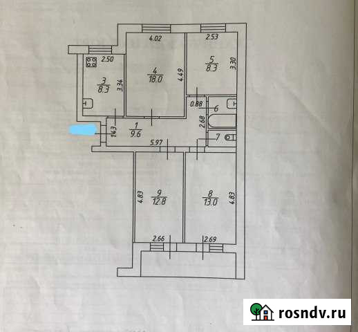 4-комнатная квартира, 80 м², 8/9 эт. на продажу в Великом Новгороде Великий Новгород - изображение 1