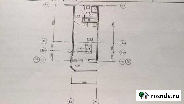 Квартира-студия, 24 м², 4/12 эт. на продажу в Буграх Бугры - изображение 1